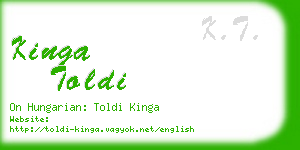 kinga toldi business card